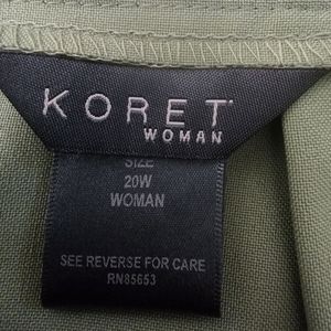 Woman Koret skirt plus size 20W Green